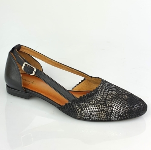 Baleriny z paskiem czarne Maciejka 4972A