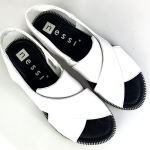 Sandałki płaskie białe NESSI 21560