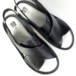 Sandałki płaskie czarne NESSI 20730