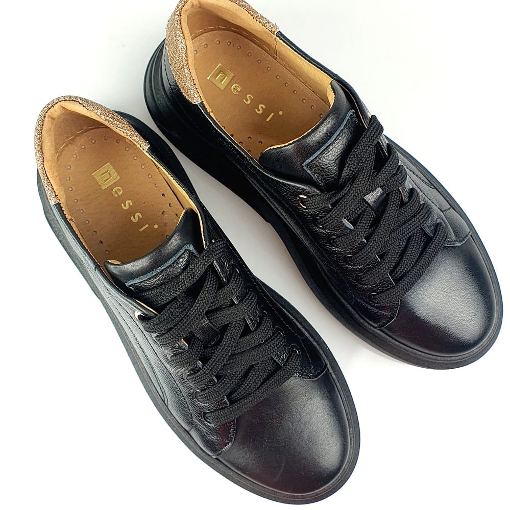 sportowe buty damskie czarne nessi 23412