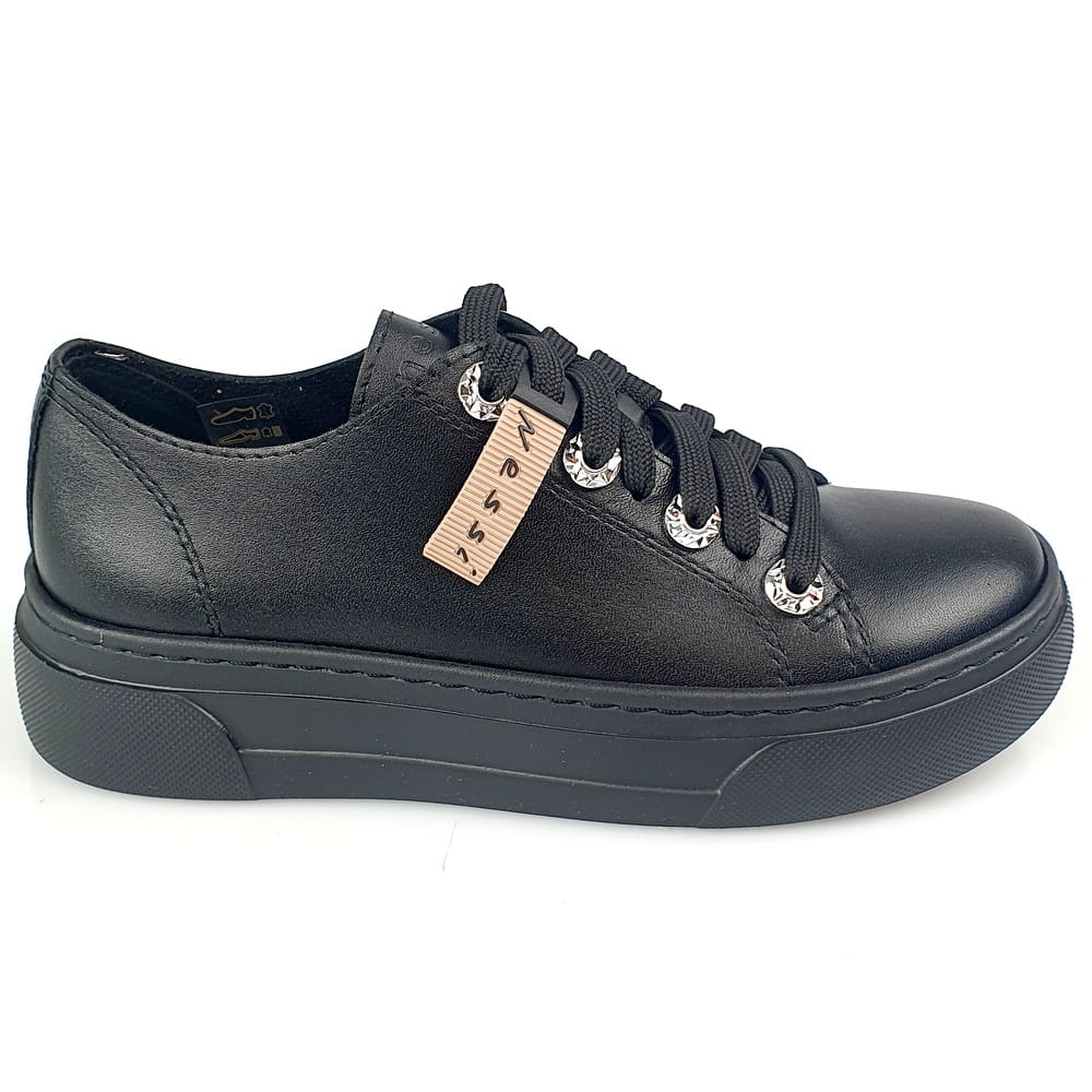 sportowe buty damskie czarne nessi 23417
