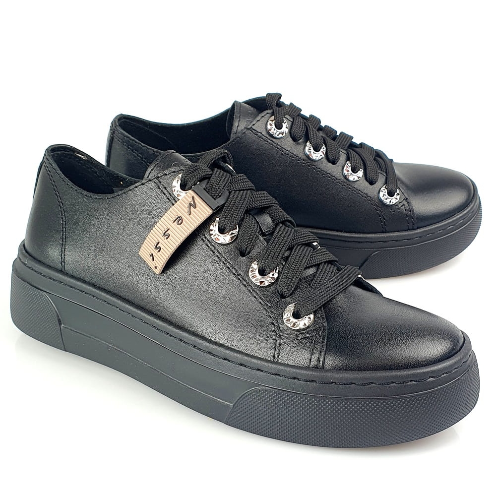 sportowe buty damskie czarne nessi 23417