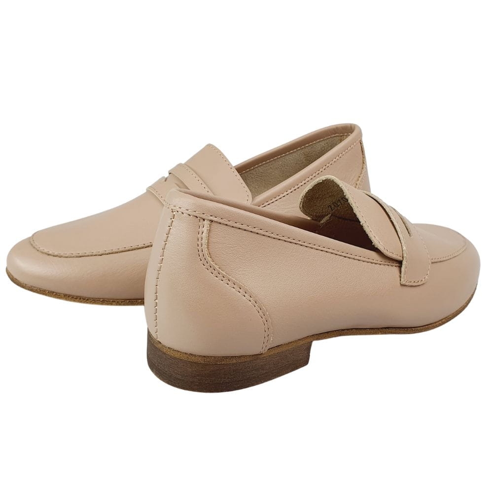 mokasyny damskie lordsy beżowe nessi 20703