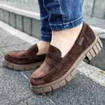 Mokasyny brązowe Nessi 23553