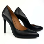 Czółenka na szpilce czarne Szydłowski 1975