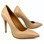 Czółenka na szpilce beżowe cieliste Szydłowski 1080