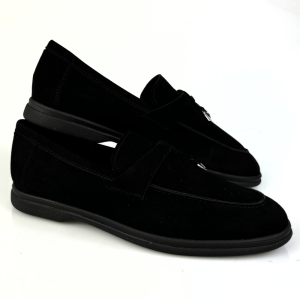 mokasyny damskie lordsy czarne nessi 24608