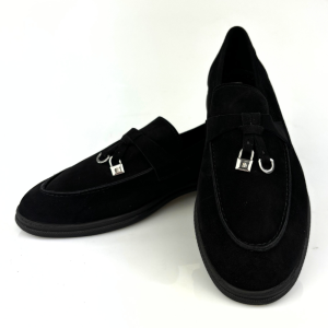 mokasyny damskie lordsy czarne nessi 24608