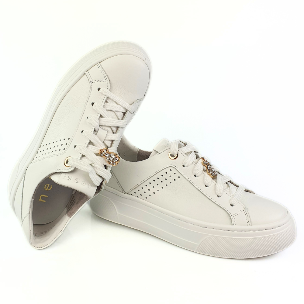 sportowe półbuty damskie białe nessi 24585