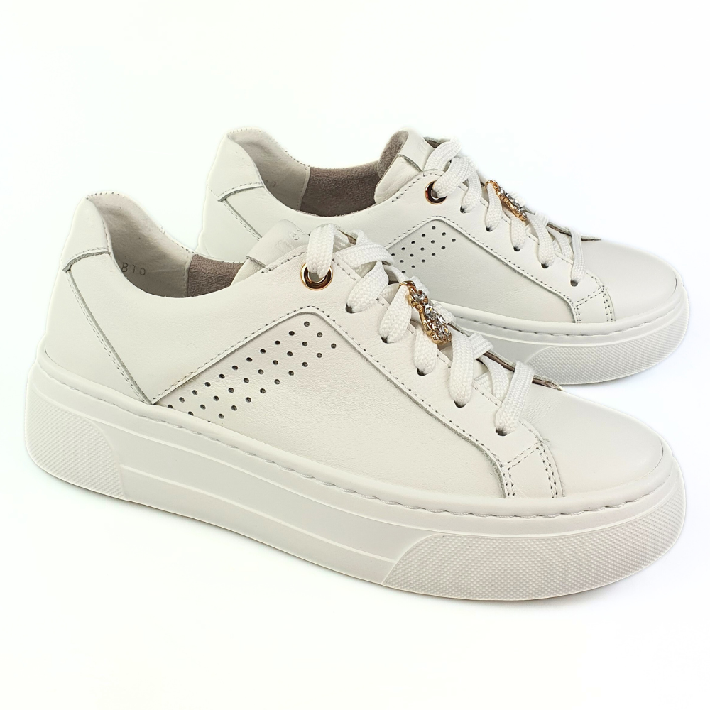 sportowe półbuty damskie białe nessi 24585