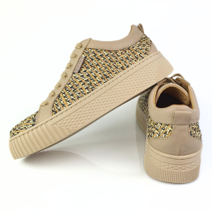 sportowe półbuty sneakersy damskie beż nessi 24624