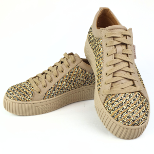 sportowe półbuty sneakersy damskie beż nessi 24624