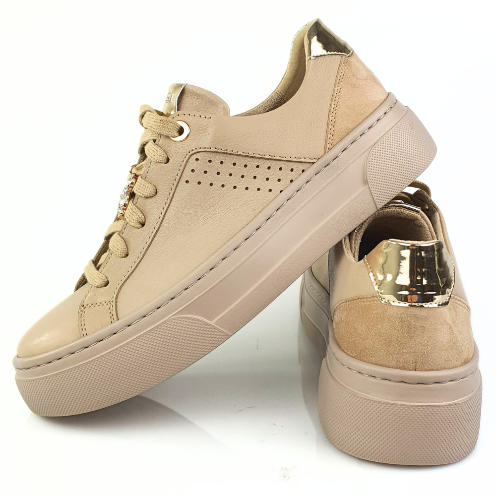 sportowe półbuty damskie beżowe nessi 24585