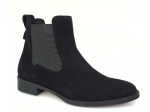 Botki sztyblety czarne zamsz Nessi 24654