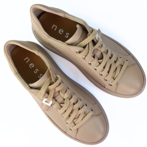 nsportowe buty damskie sneakersy beżowe nessi 23420