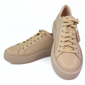 sportowe buty damskie sneakersy beżowe nessi 23420