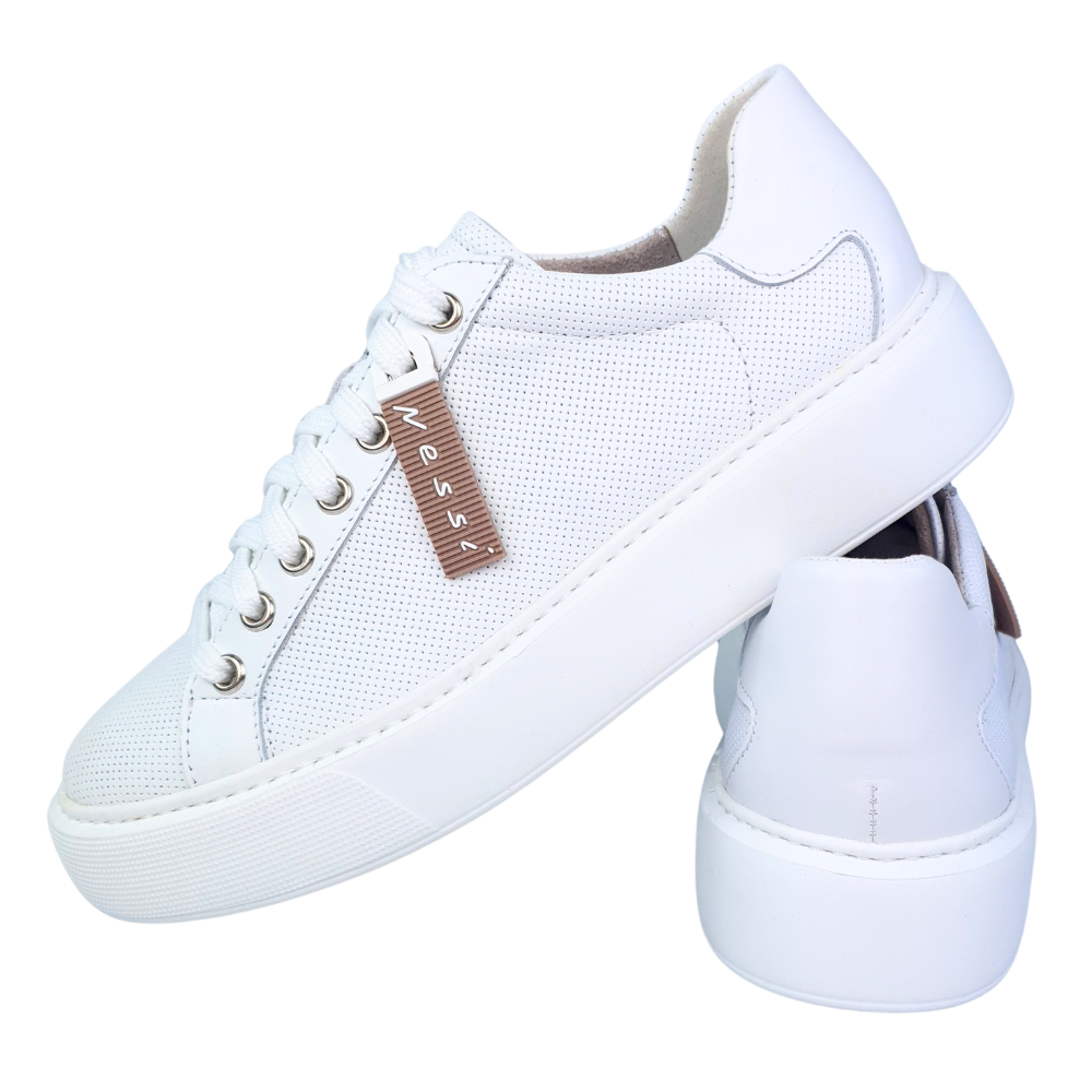 sportowe buty damskie sneakersy białe nessi 23420