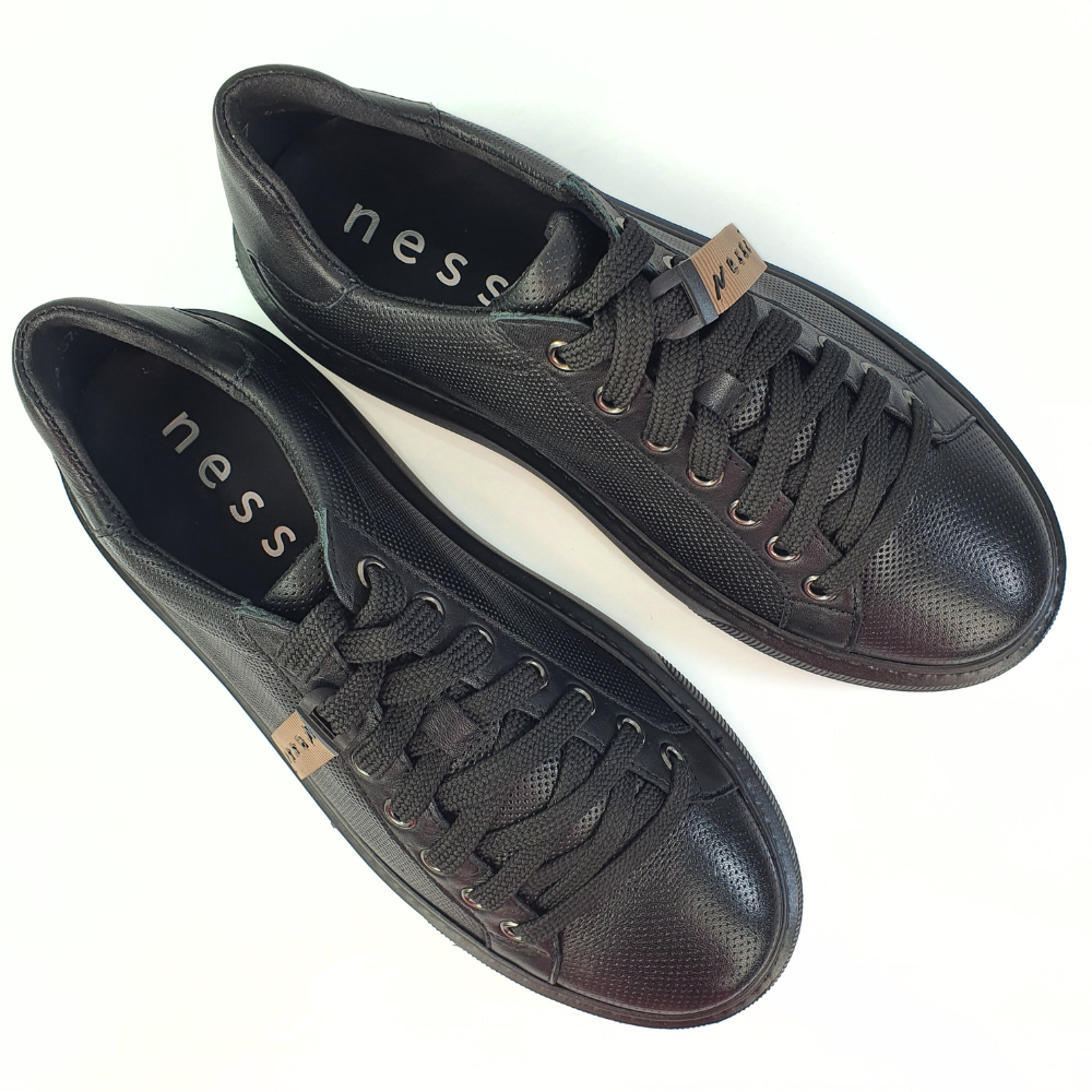 sportowe buty damskie sneakersy czarne nessi 23420