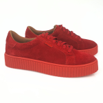 Sportowe buty damskie sneakersy trampki  czerwone Nessi 17111