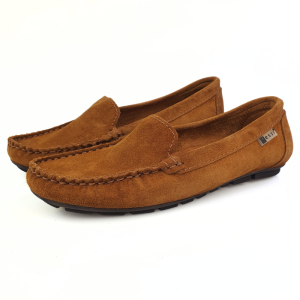 miękkie mokasyny damskie camel zamsz nessi 17130