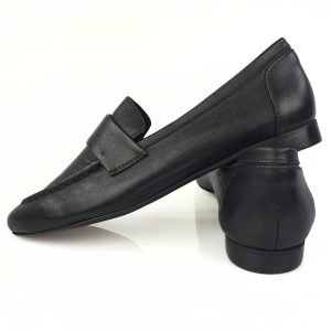 mokasyny damskie lordsy czarne nessi 24607