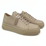 Sportowe buty damskie sneakersy trampki  beżowe Nessi 22162