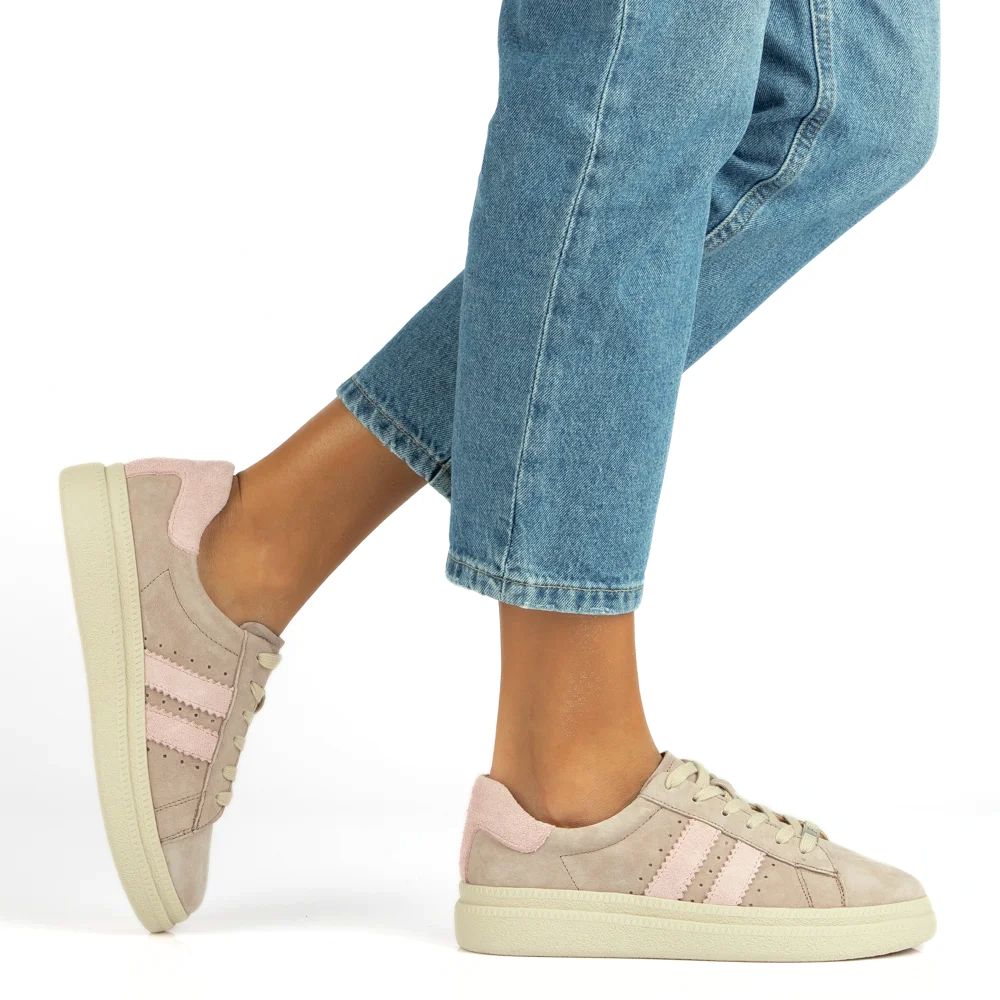 sneakersy damskie skóra Filippo DP7499 beżowy (5).png