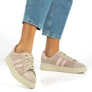 sneakersy damskie skóra Filippo DP7499 beżowy (4).png