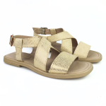 Sandałki  płaskie złote NESSI 23465