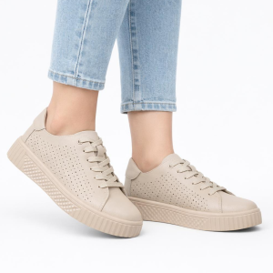 sneakersy damskie beżowe skóra Barski GR61-5938 (5).png