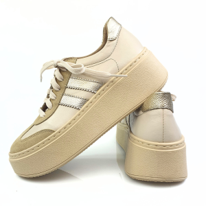 półbuty damskie sneakersy beżowe Galant 4032 (3).png