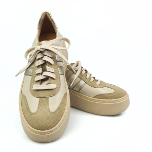 półbuty damskie sneakersy beżowe Galant 4032 (2).png