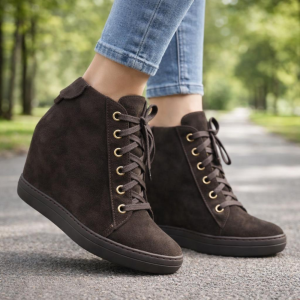 botki sneakersy na koturnie brąz czekolada CARINII (9).png