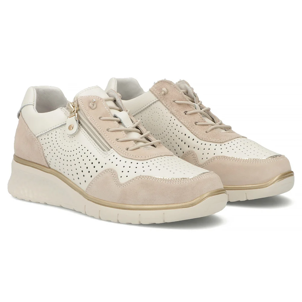 sportowe półbuty damskie beżowe Filippo DP7605 BE.png