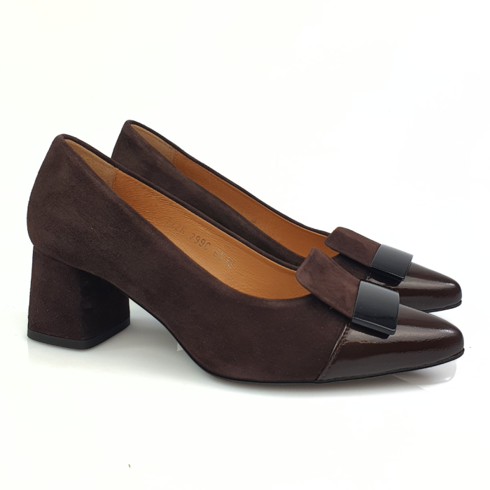 czółenka na małym obcasie brązowe Kordel 2990.png