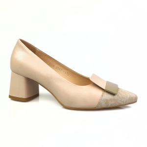 czółenka na małym obcasie beżowe Kordel 2990 (2).png