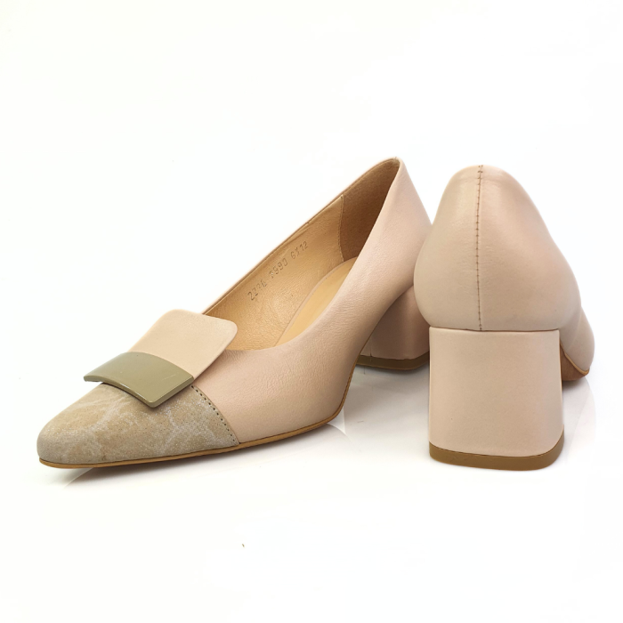 czółenka na małym obcasie beżowe Kordel 2990 (1).png