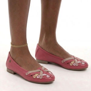 baleriny skórzane plecionka różowe Maciejka P7542.png