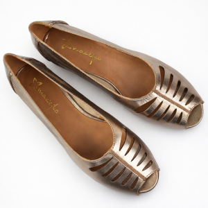 baleriny skórzane z odkrytym palcem złote Maciejka P7541 (7).png