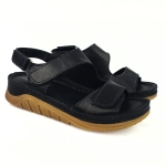 Wygodne sandały na rzepy czarne Maciejka L 4495