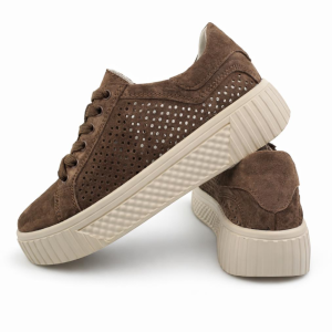 sportowe sneakersy damskie brązowe SANTORIO SAN-434 (6).png