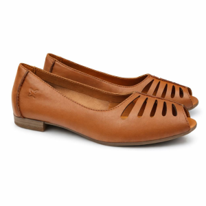 baleriny skórzane z odkrytym palcem brązowe Maciejka P7541 (8).png