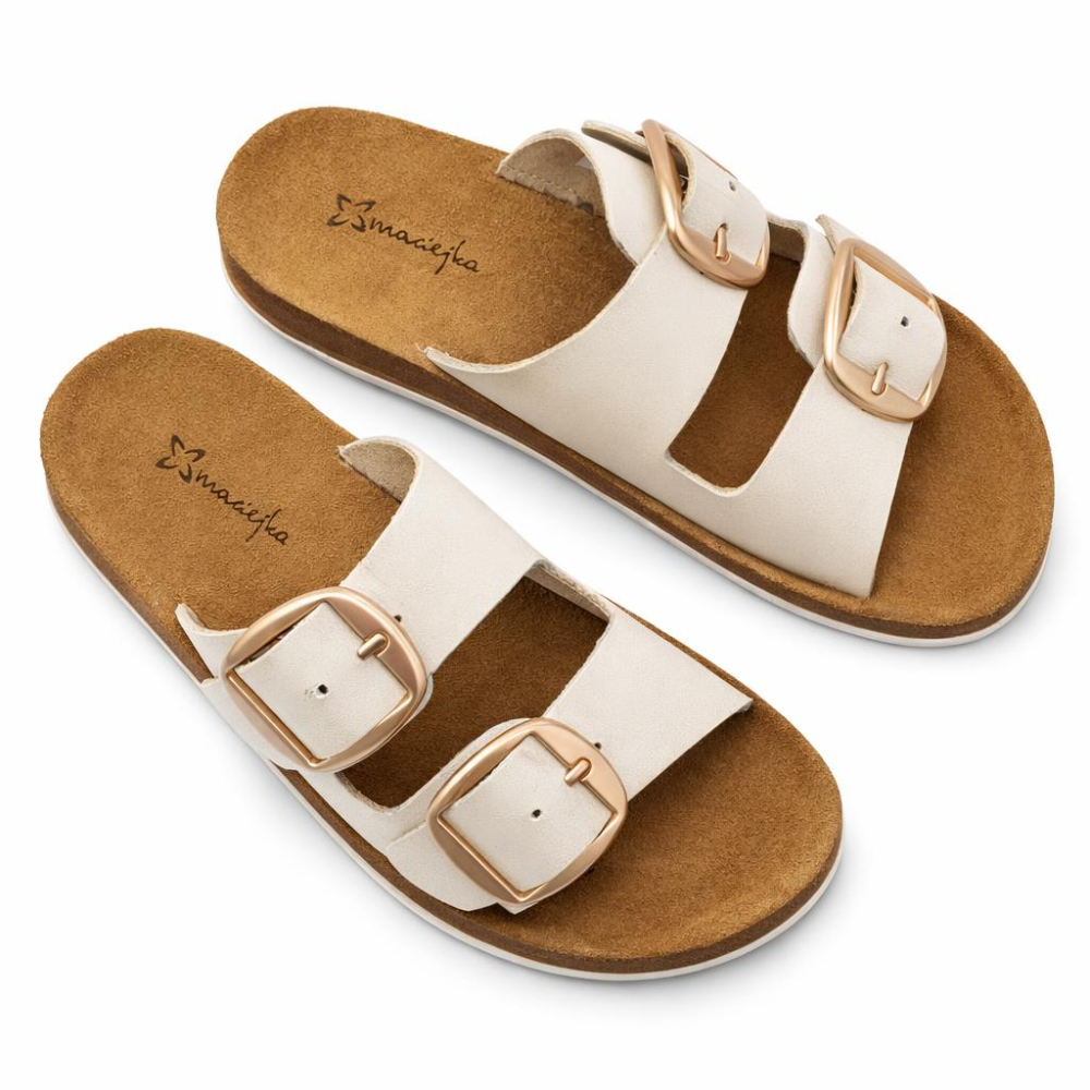 klapki damskie skórzane z klamrami Maciejka P7537 jasny beż (2).png