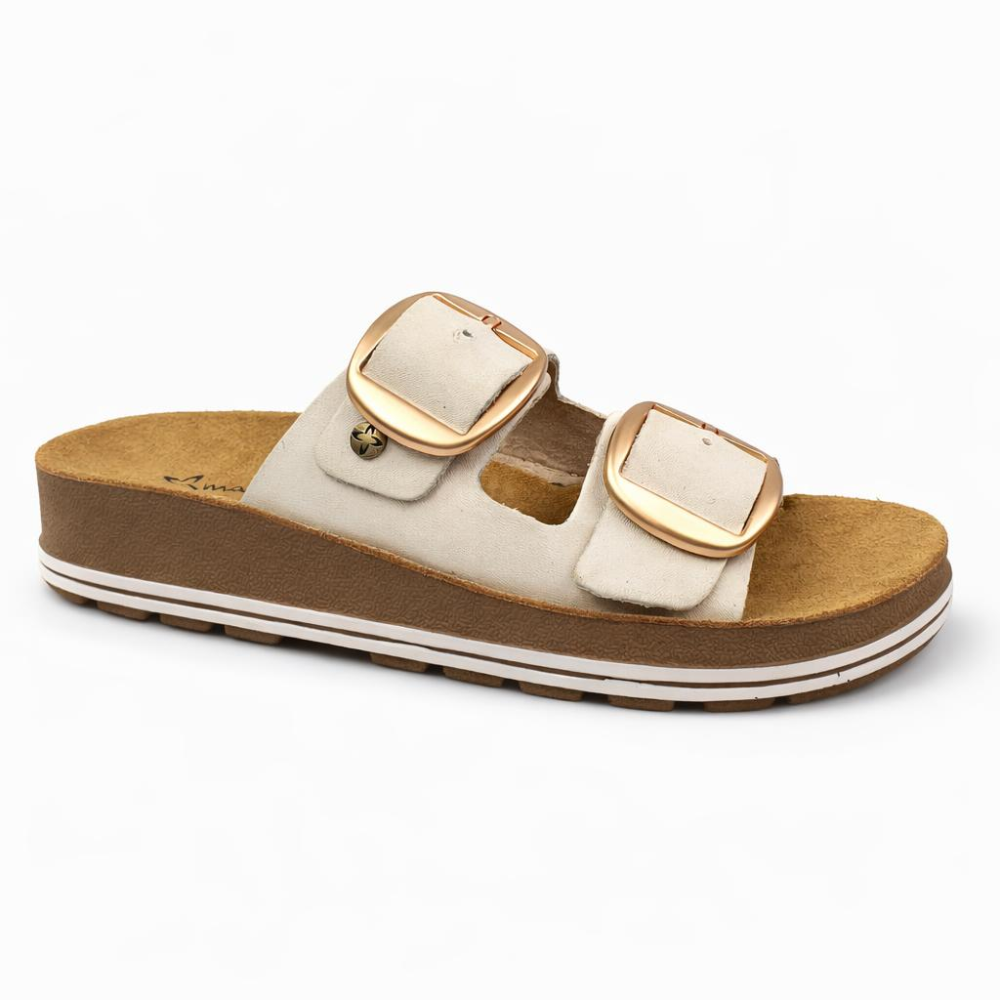 klapki damskie skórzane z klamrami Maciejka P7537 jasny beż.png