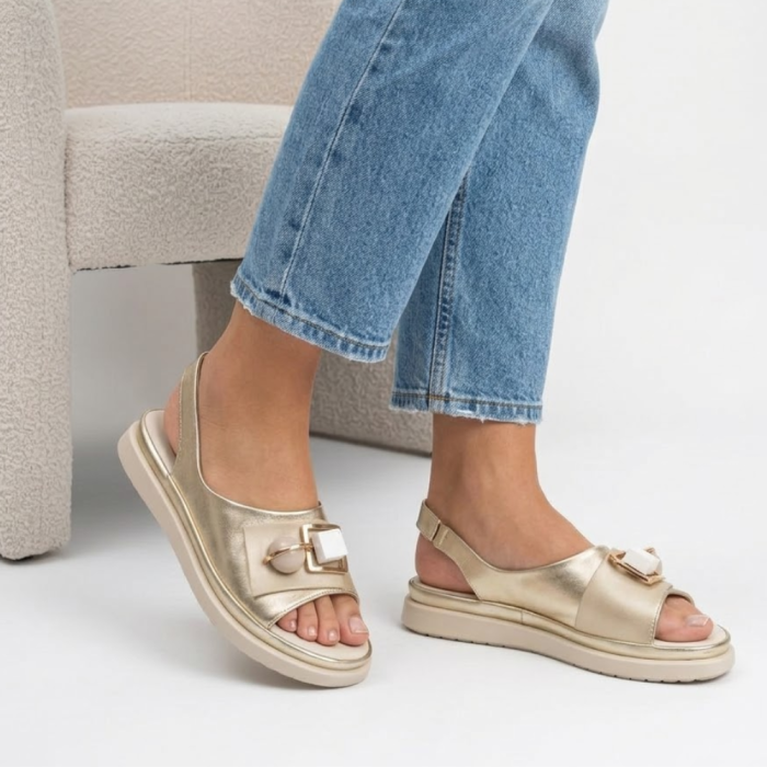 sandały damskie skórzane złote S.Barski 5932 (2).png