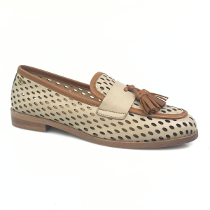 mokasyny lordsy ażurowe beżowe Maciejka HJ760 (4).png