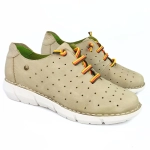 Półbuty damskie skórzane beżowe Maciejka 6811 P6811