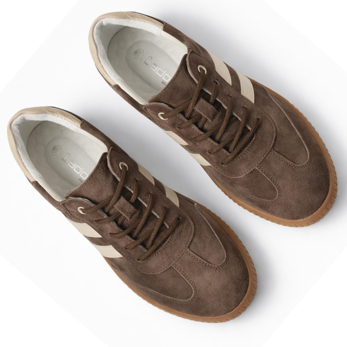 skórzane sneakersy damskie brązowe welurowe Badoxx LSK-626 (1).png