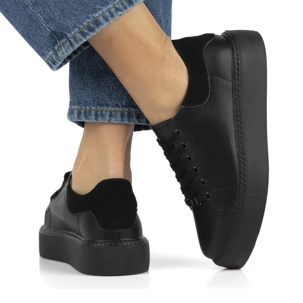 sportowe sneakersy półbuty damskie czarne Filippo DP 6119 (4).png