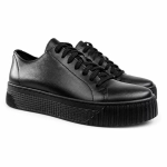 Sportowe buty damskie sneakersy trampki  czarne 22162/Z